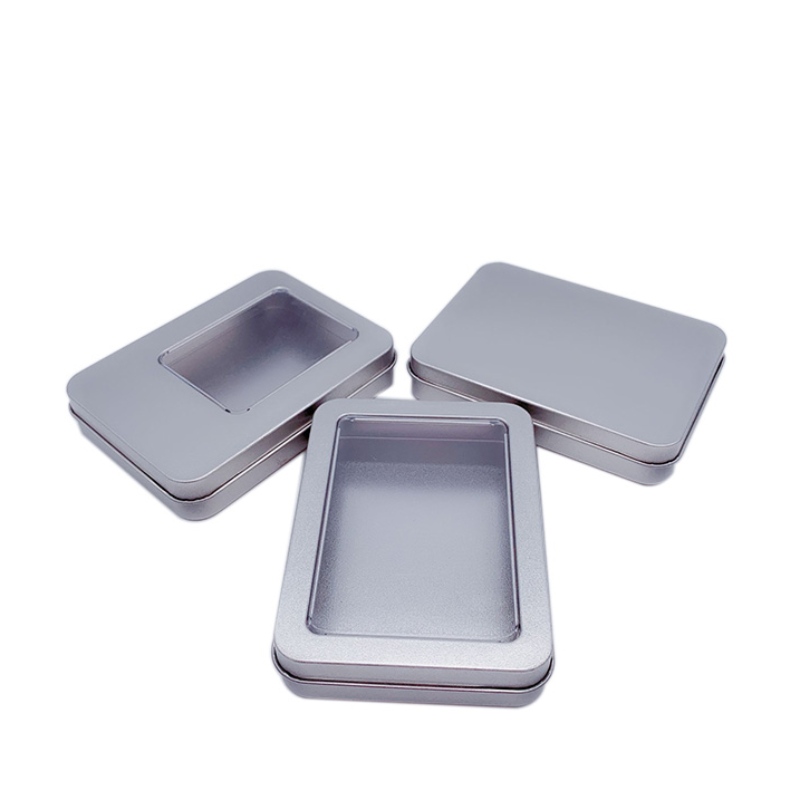 Hộp thiếc hình chữnhật (115mm * 85mm * 22mm)
