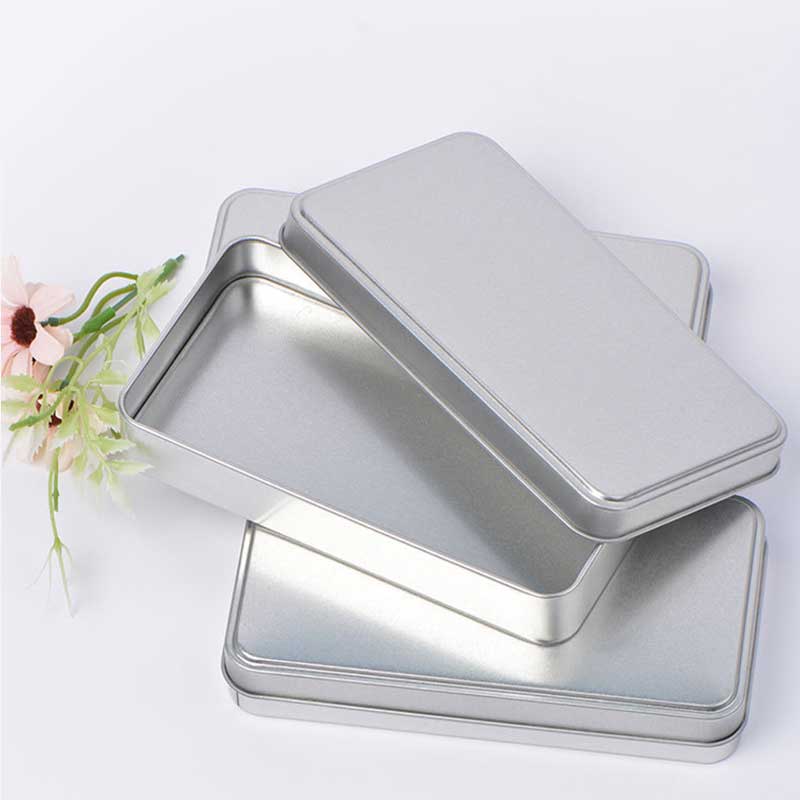 Mắt bóng quà tặng hộp kim loại bàn chải mỹ phẩm hộp thiếc 150 * 80 * 25 mm