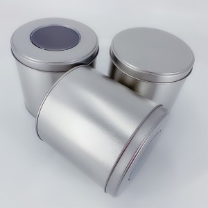 Nhà máy Bán buôn tròn Tin Can Tin Hộp Cd Case Sugar Jar Hộp quà tặng Hỗ trợ Tùy chỉnh (120mm * 120mm)